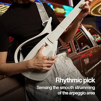 Đàn Guitar Enya Cyber G Stringless Pick Module, White