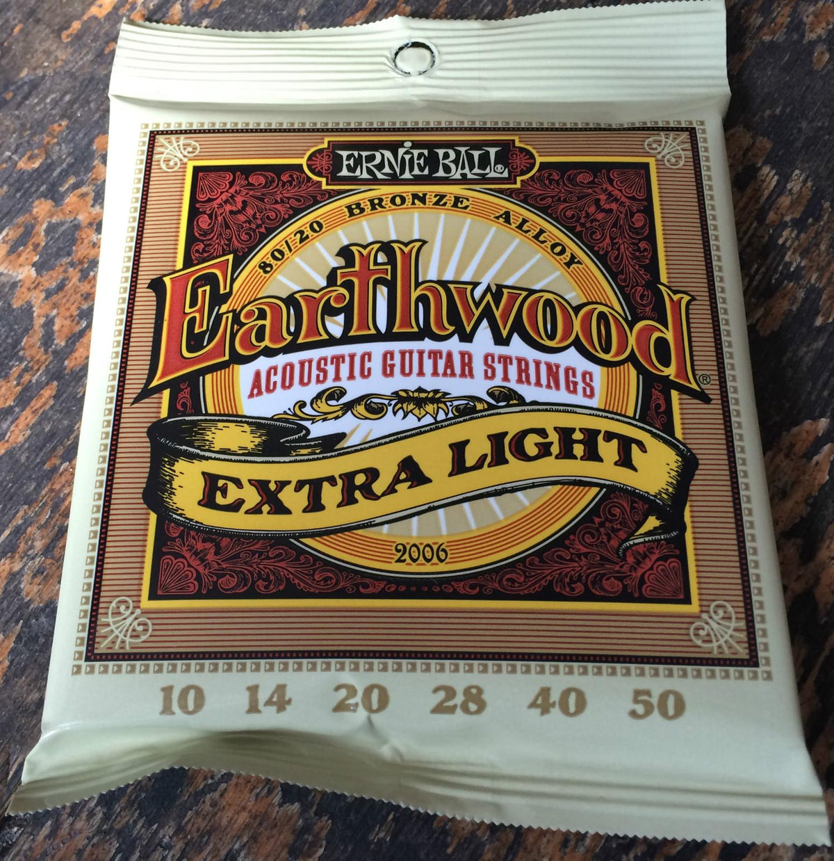Dây Guitar Acoustic Ernie Ball Earthwood 80/20 Extra Light (10-50)