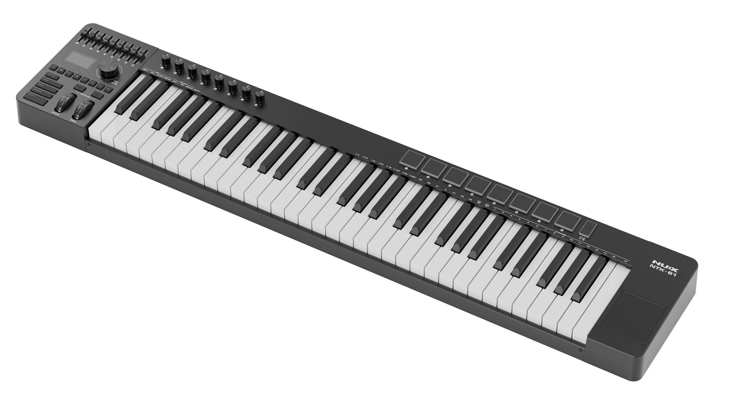 MIDI Keyboard Controller Nux NTK61, Black