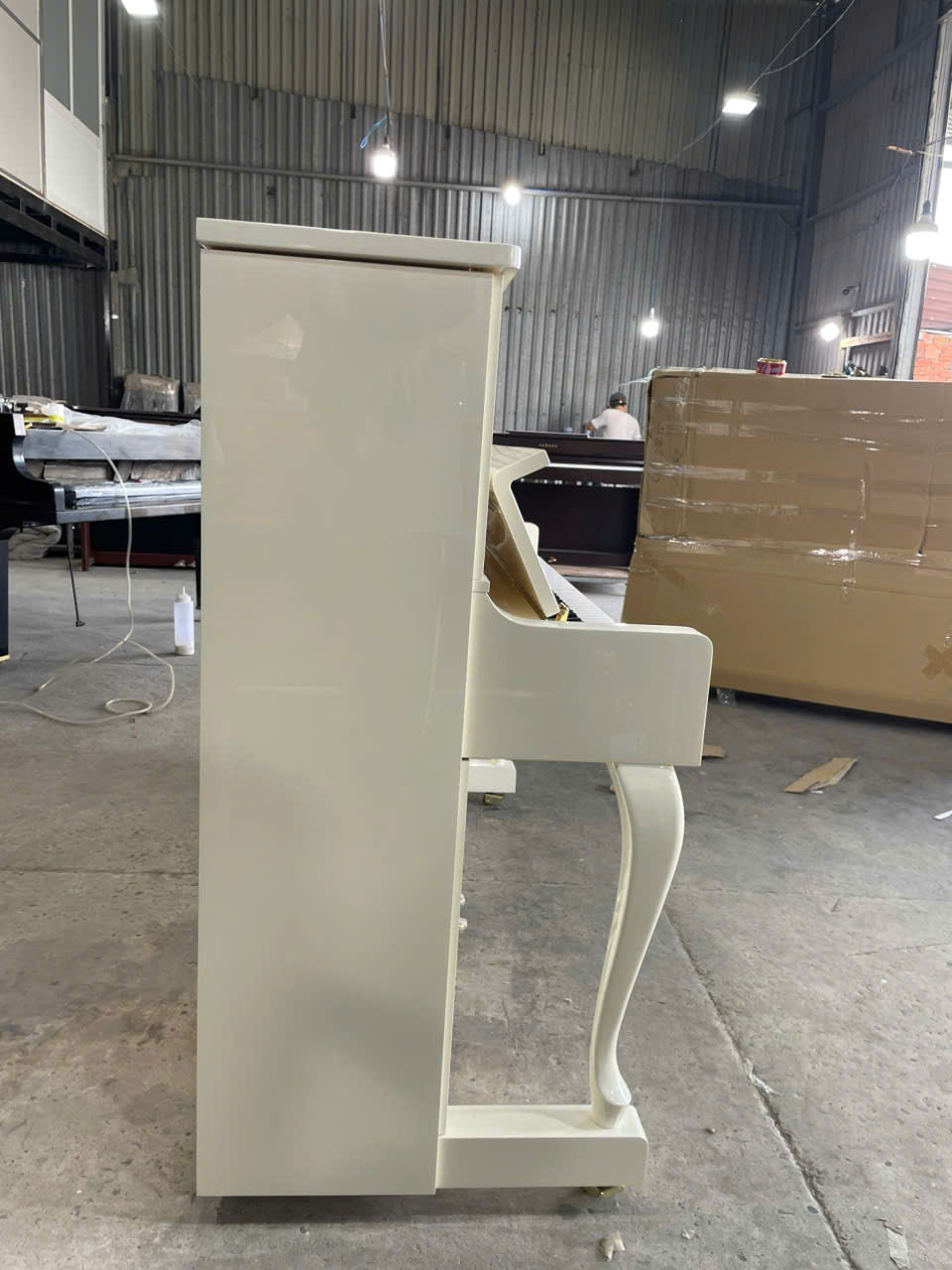 Đàn Piano Cơ Upright Wendl & Lung U118 White