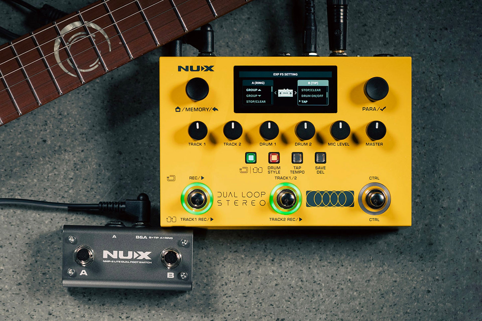 Pedal Guitar Nux Dual Loop Stereo