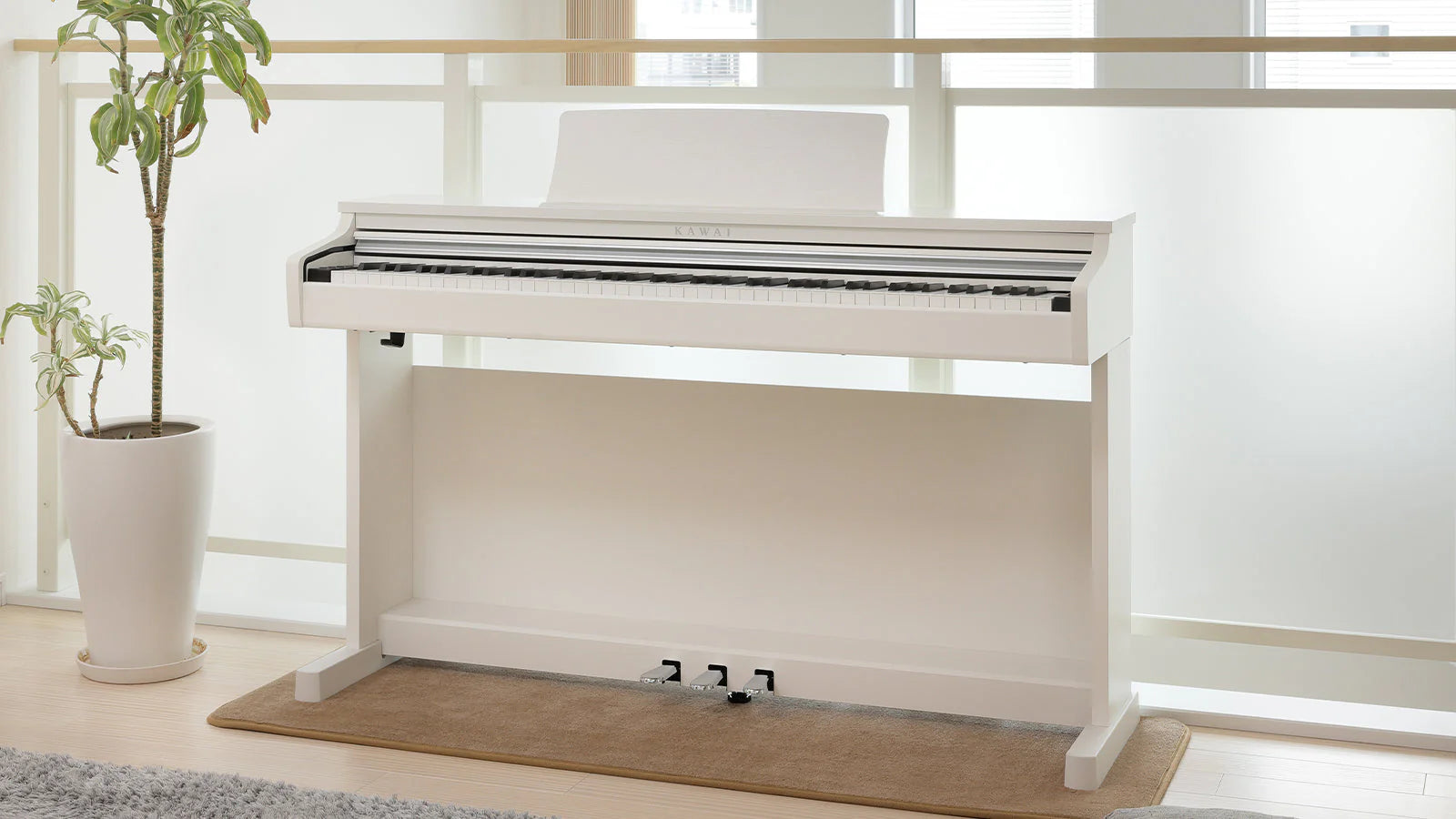 Đàn Piano Điện Kawai CX202, Premium Satin White