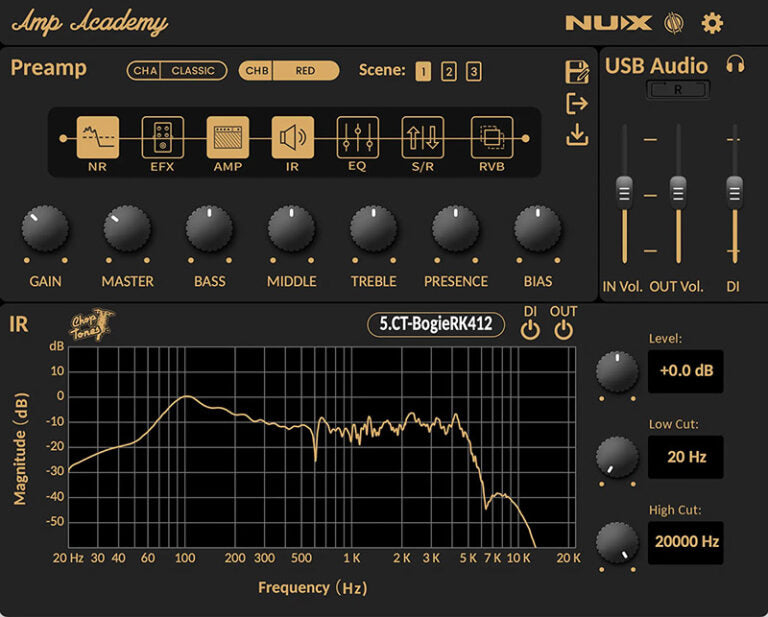 Pedal Guitar Nux Amp Academy