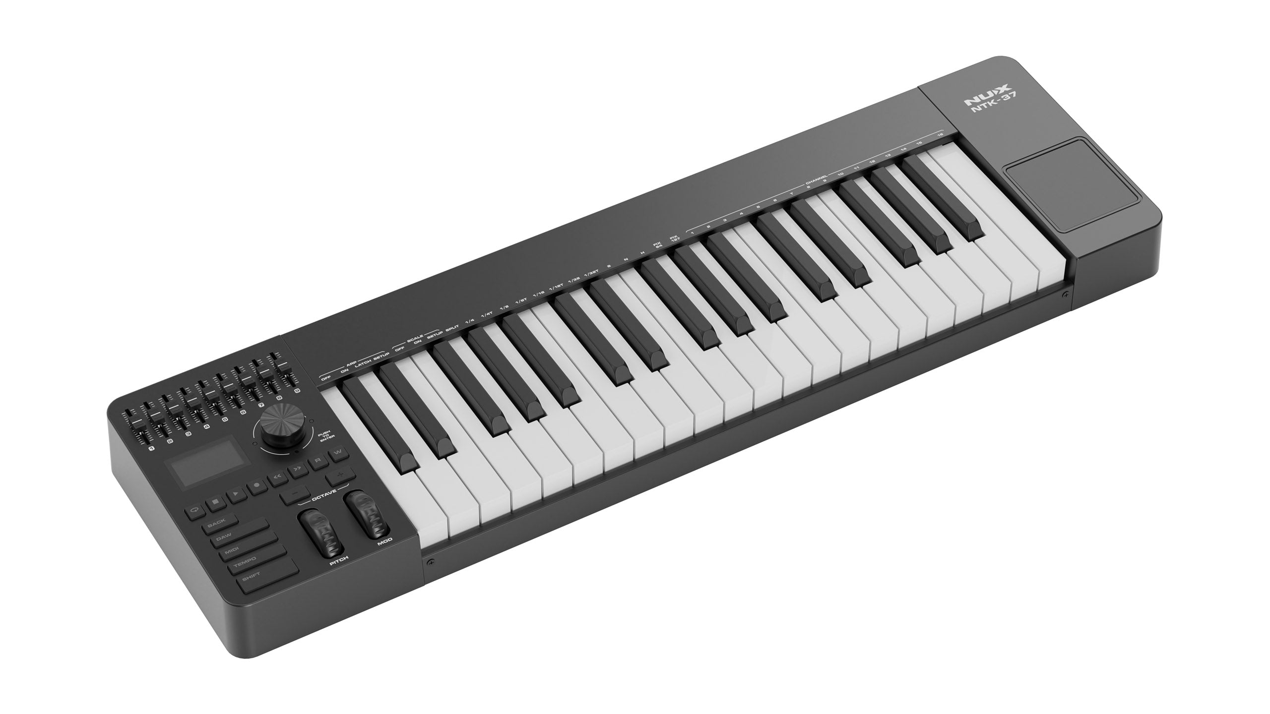 MIDI Keyboard Controller Nux NTK37, Black