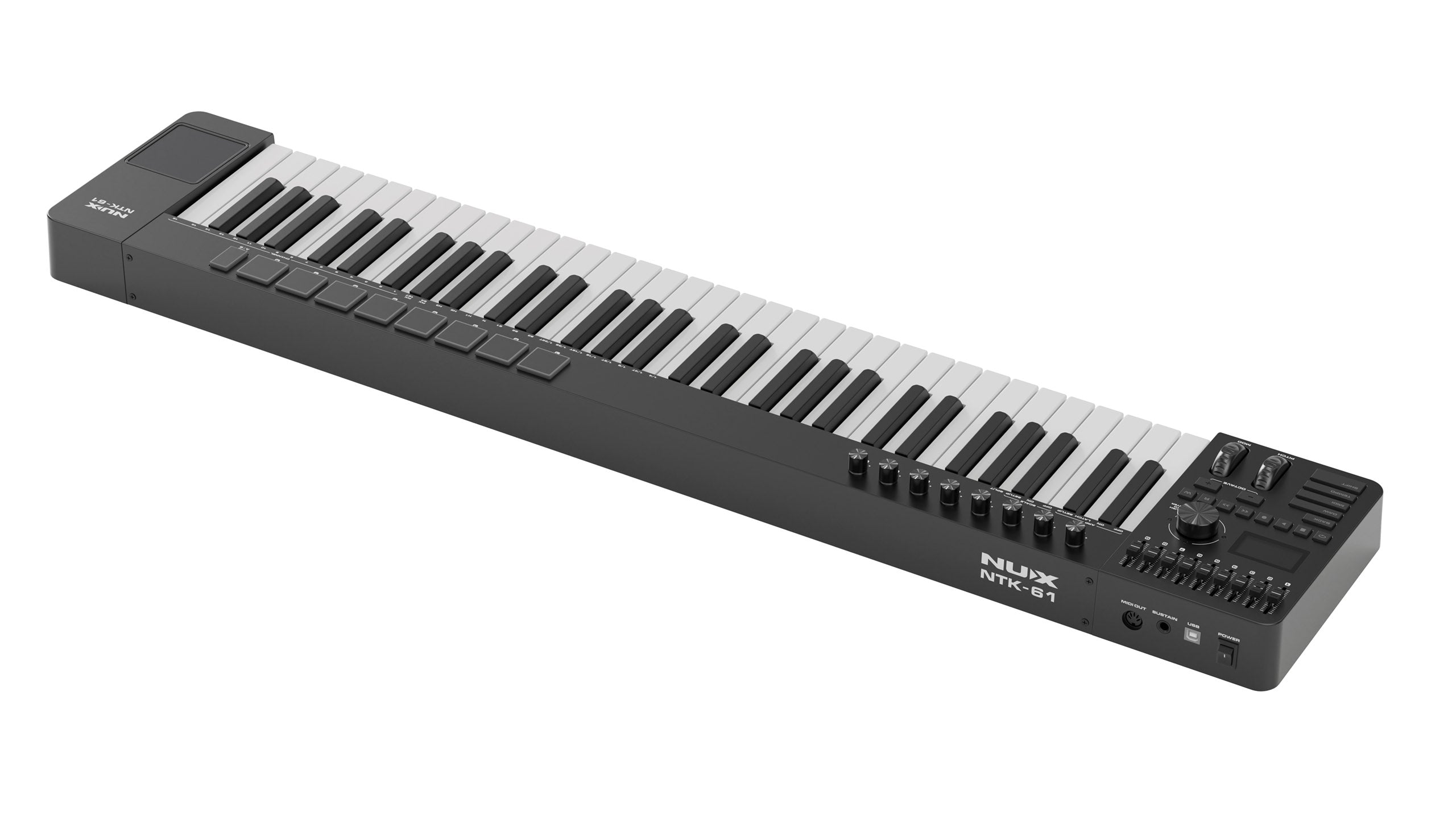 MIDI Keyboard Controller Nux NTK61, Black