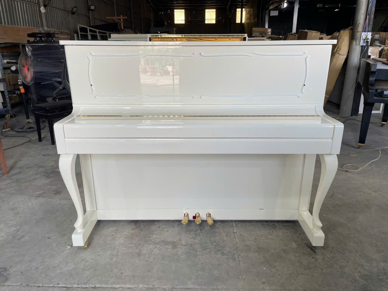 Đàn Piano Cơ Upright Wendl & Lung U118 White