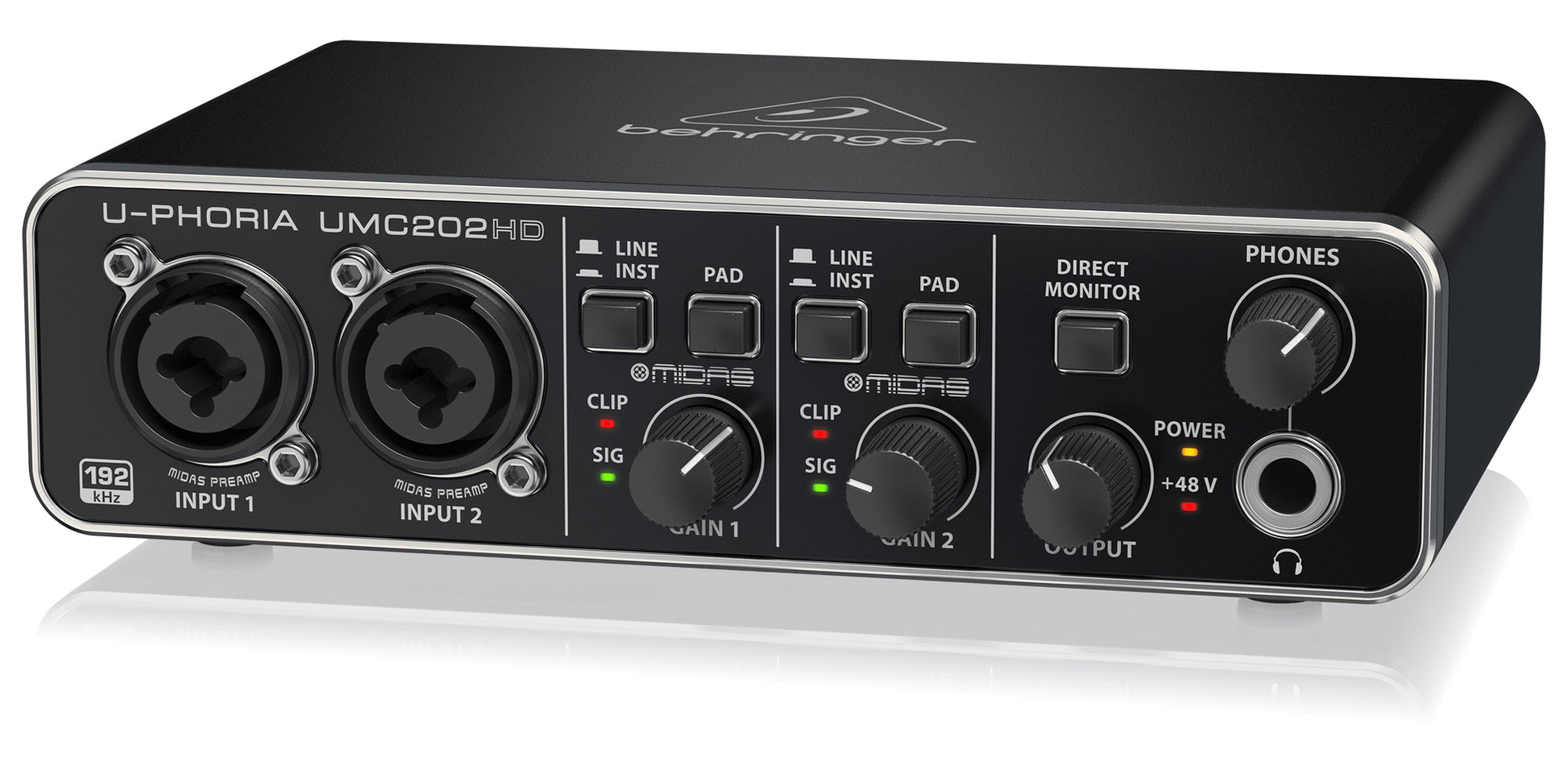 Audio Interface Behringer U PHORIA UMC202HD