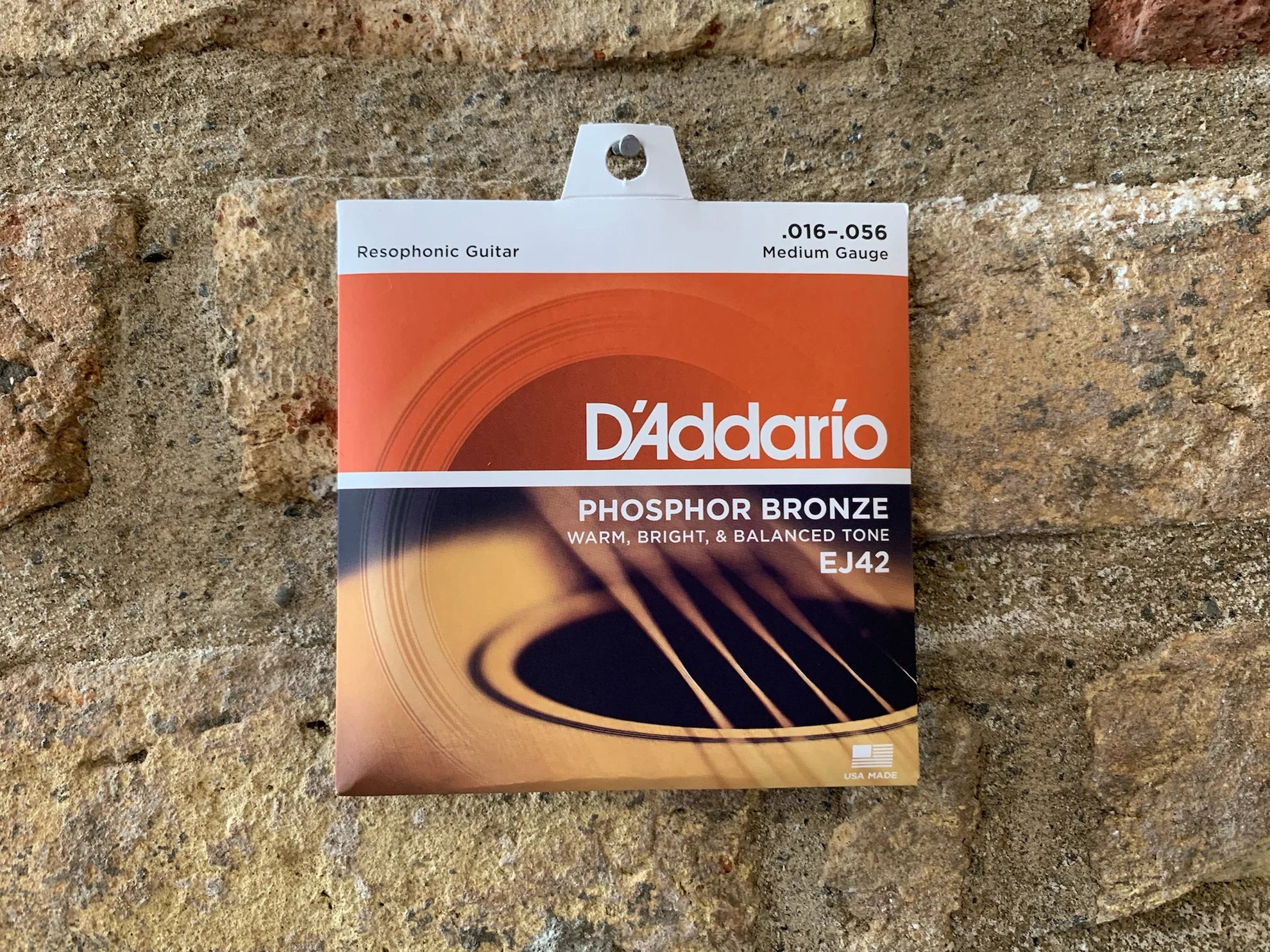 Dây Đàn Guitar Acoustic D'Addario EJ42 (Phosphor Bronze Resophonic, 16-56)