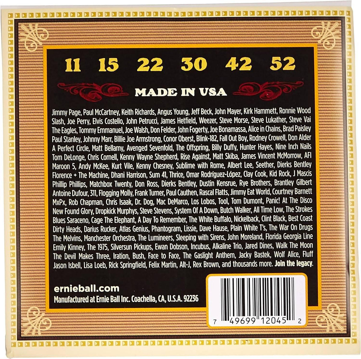 Dây Guitar Acoustic Ernie Ball Silk and Steel Soft (11-52)