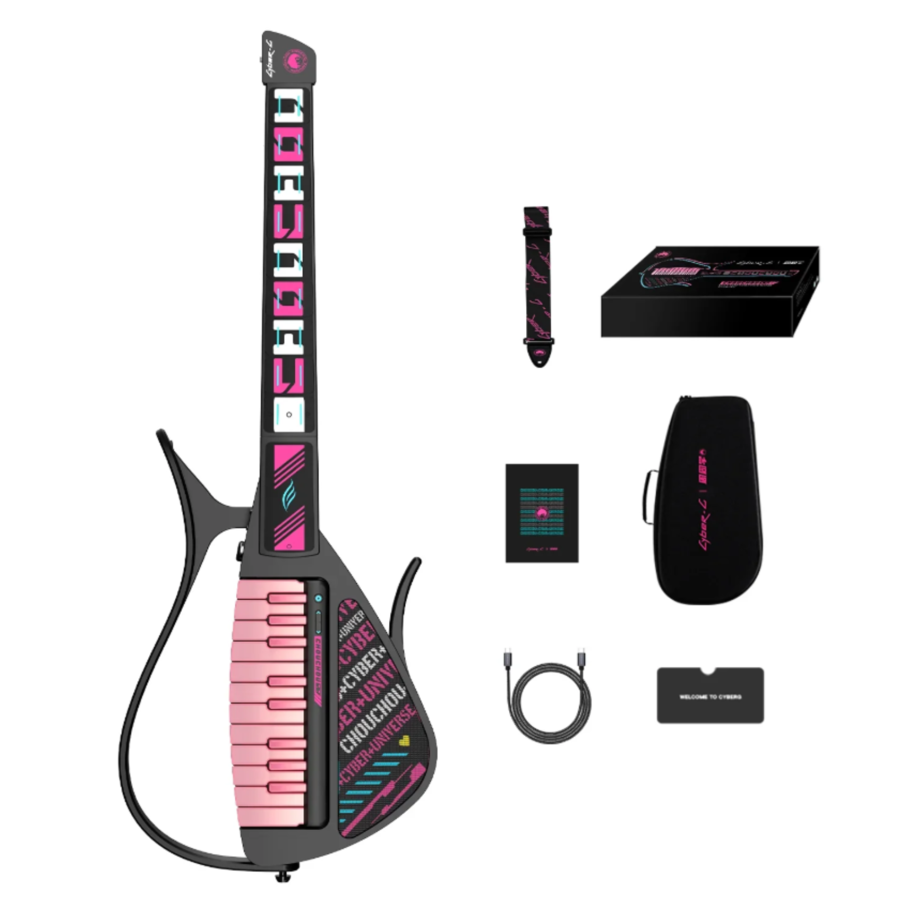 Đàn Guitar Enya Cyber G Stringless Keyboard Module, Chou Chou