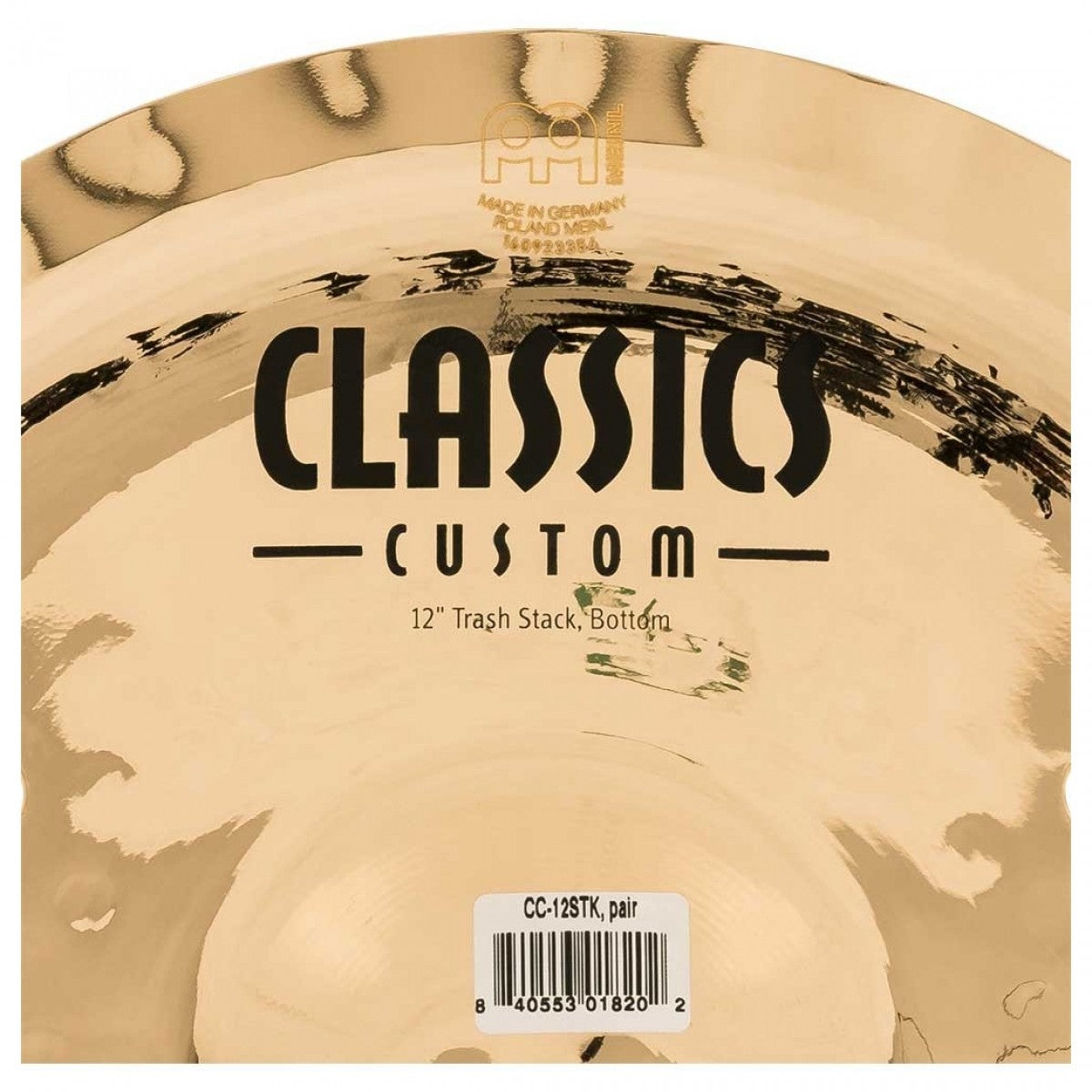 Cymbal Effects Meinl Classics Custom 12 Trash Stack