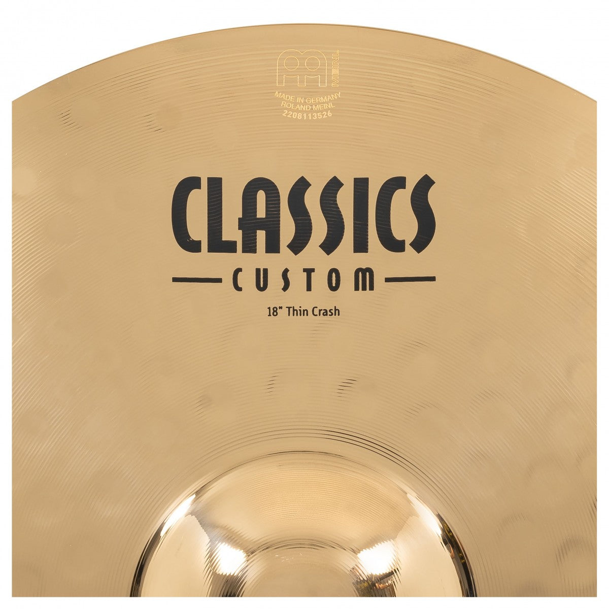 Cymbal Meinl CC18TC-B Classics Custom 18, Thin Crash