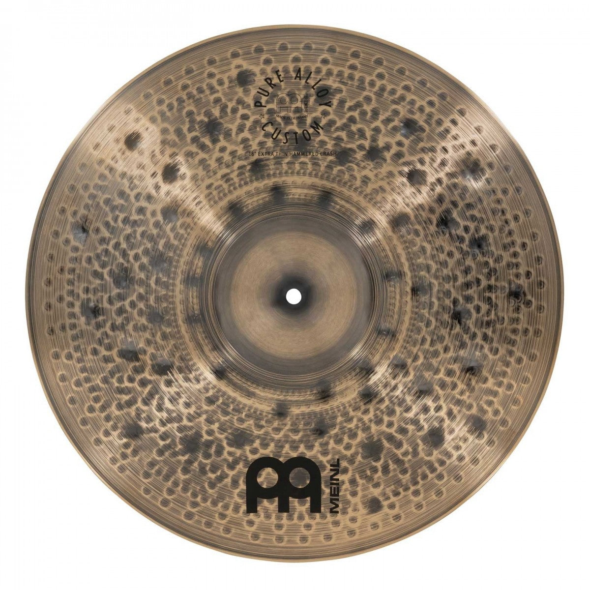 Cymbal Meinl PAC18ETHC Pure Alloy Custom 18, Extra Thin Hammered Crash