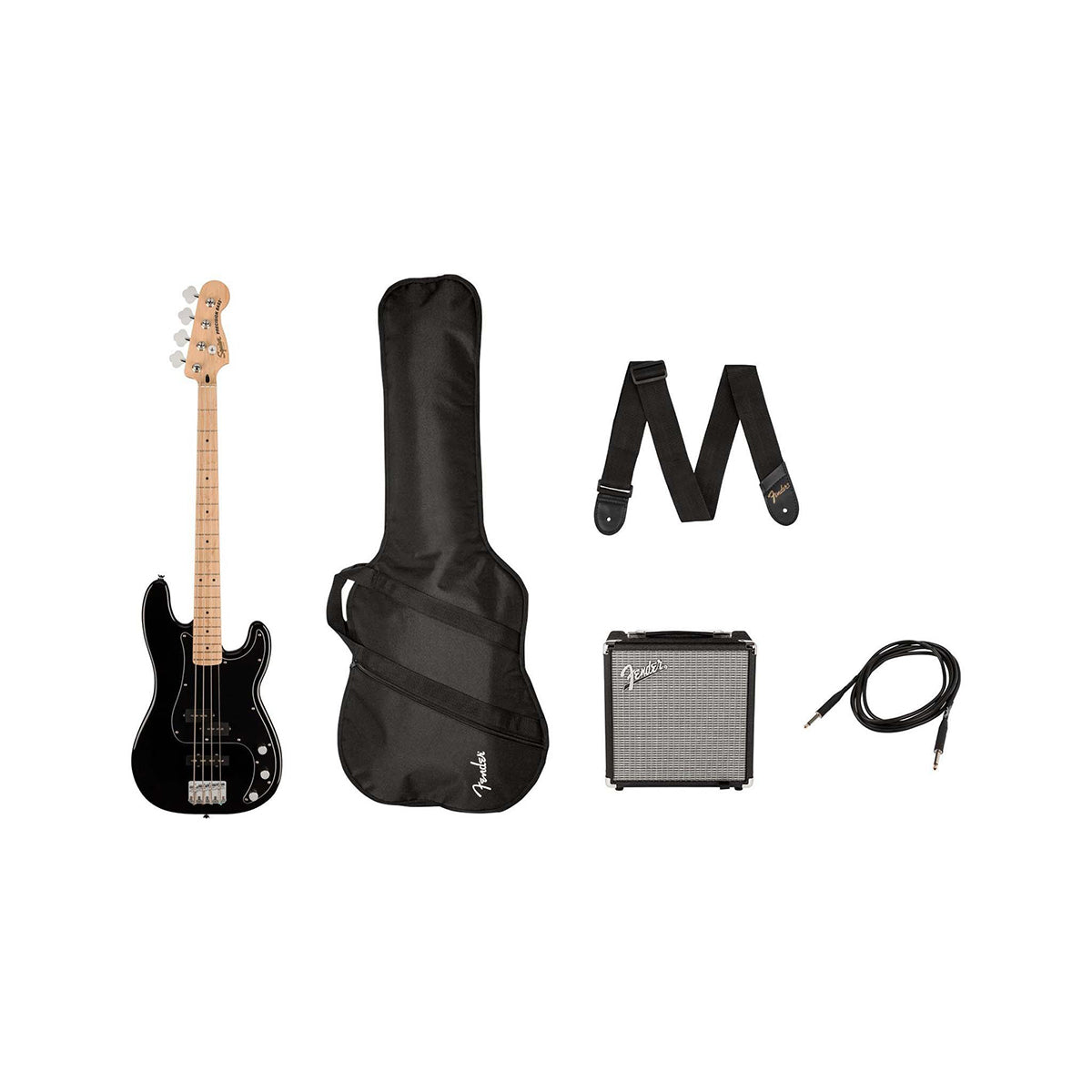 Đàn Guitar Bass Squier Affinity Precision Bass PJ Pack, Maple Fingerboard, Black, #0372981006