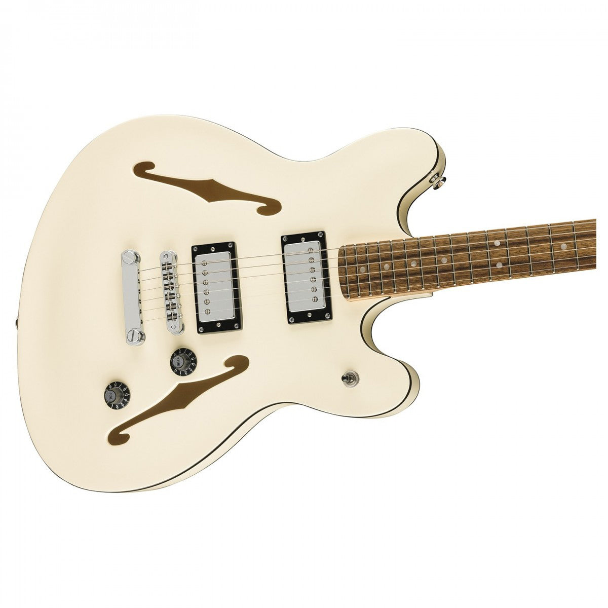 Đàn Guitar Điện Squier Affinity Starcaster Deluxe HH Electric Guitar, Indian Laurel Fingerboard, Olympic White #0378450505