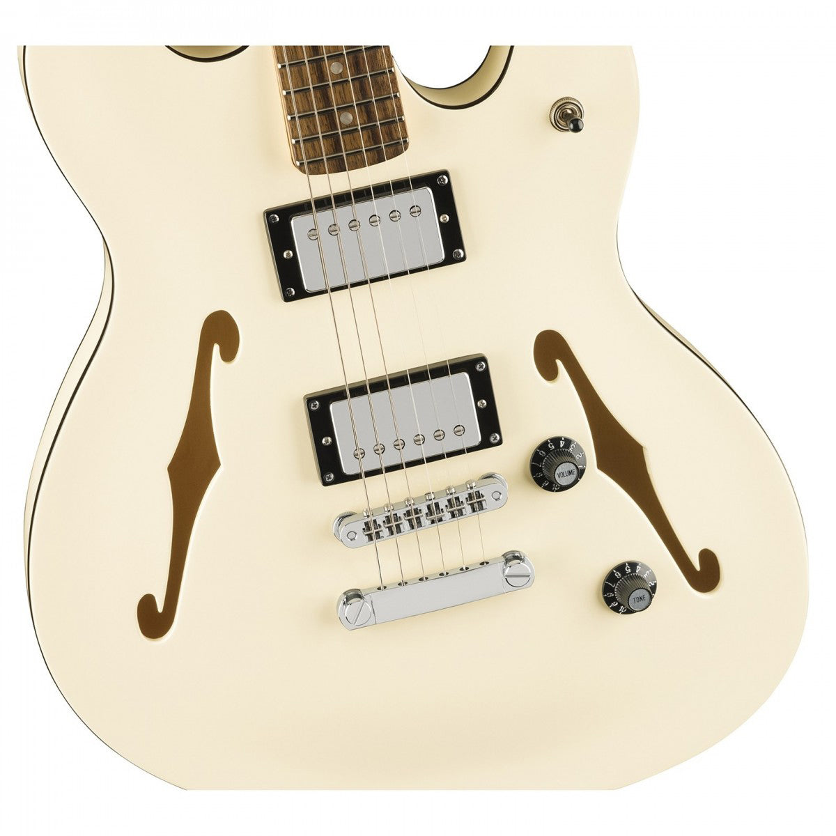Đàn Guitar Điện Squier Affinity Starcaster Deluxe HH Electric Guitar, Indian Laurel Fingerboard, Olympic White #0378450505
