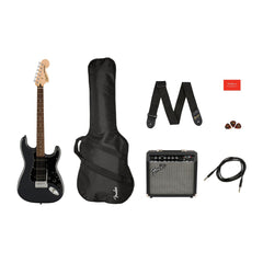 Đàn Guitar Điện Squier Affinity Stratocaster HSS Pack, Indian Laurel Fingerboard, Charcoal Frost Metallic, #0372821069