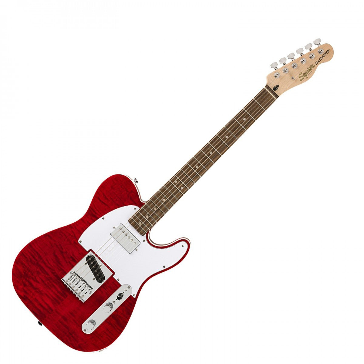 Đàn Guitar Điện Squier Affinity Telecaster FMT SH, Indian Laurel Fingerboard, Crimson Red Transparent, #0378280538