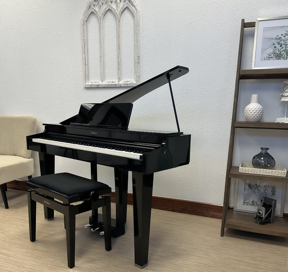 Đàn Grand Piano Roland GP-3, Polished Ebony