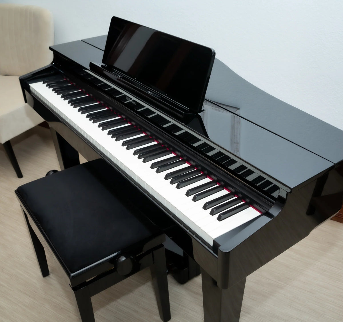Đàn Grand Piano Roland GP-3, Polished Ebony