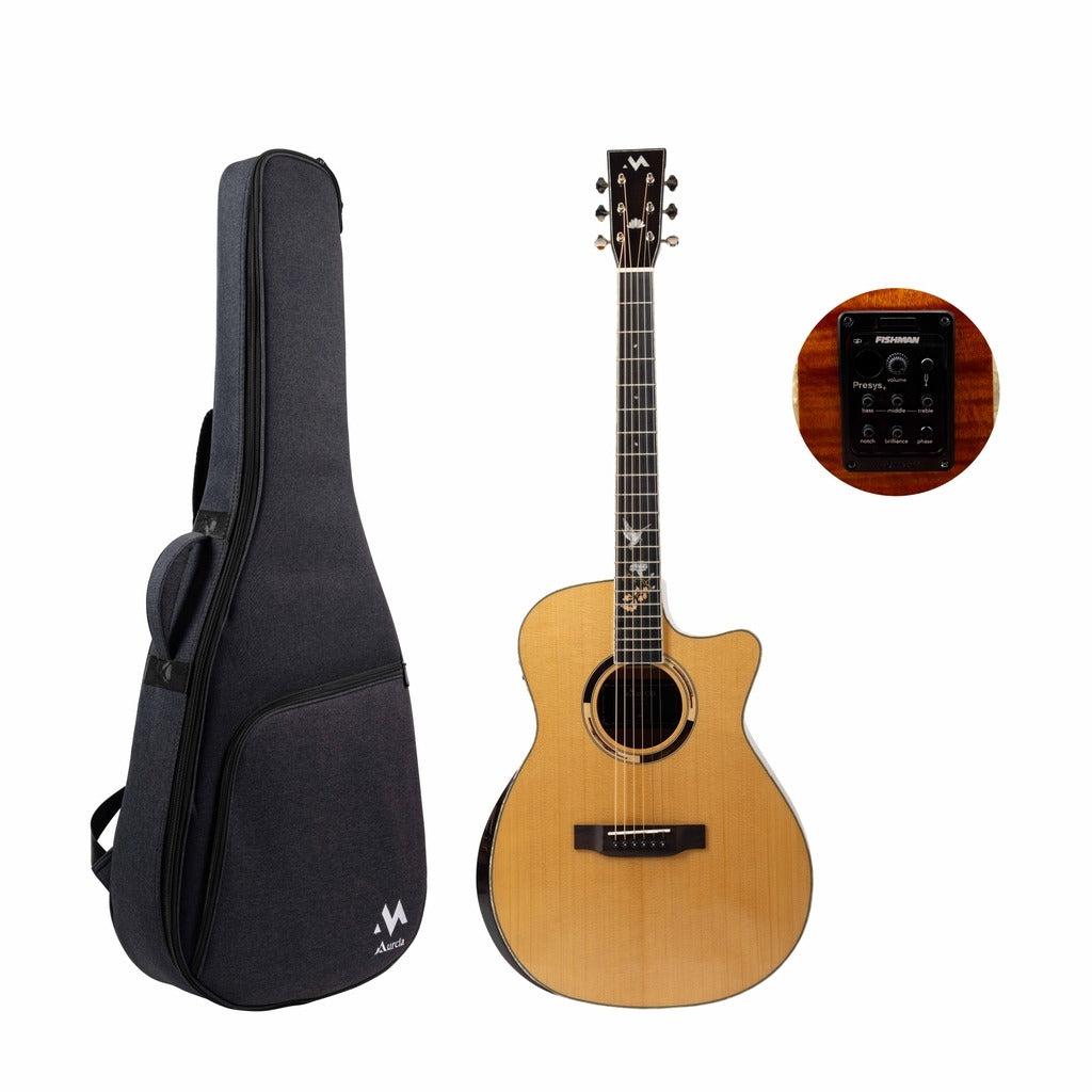 Đàn Guitar Acoustic Electric Murcia AS60CE, Natural w/Bag
