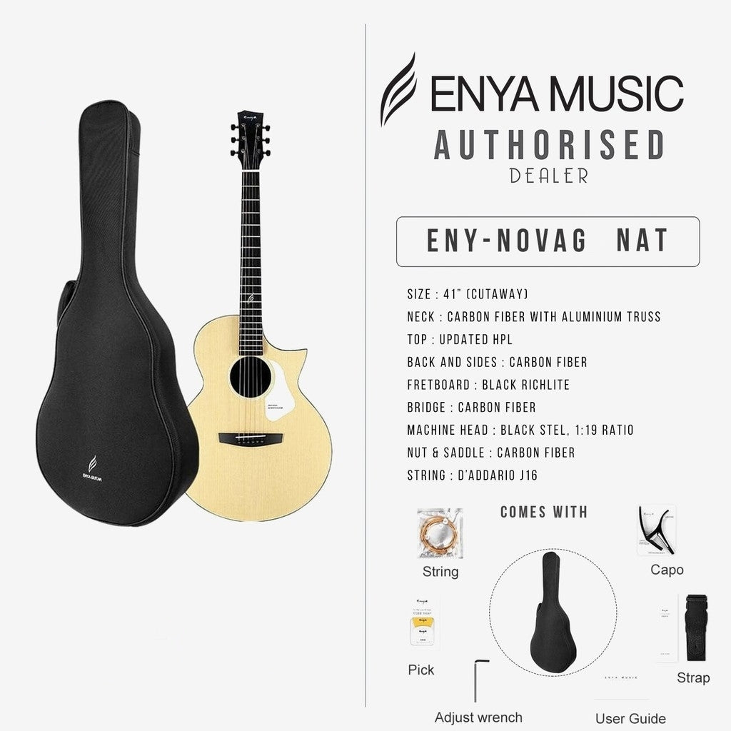 Đàn Guitar Acoustic Enya Nova G - Tân Nhạc Cụ 