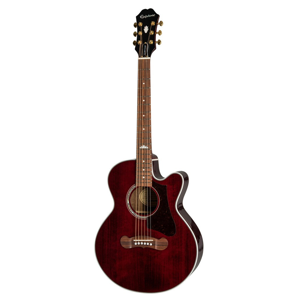 Đàn Guitar Acoustic Epiphone J-200 EC Studio Parlor, Wine Red
