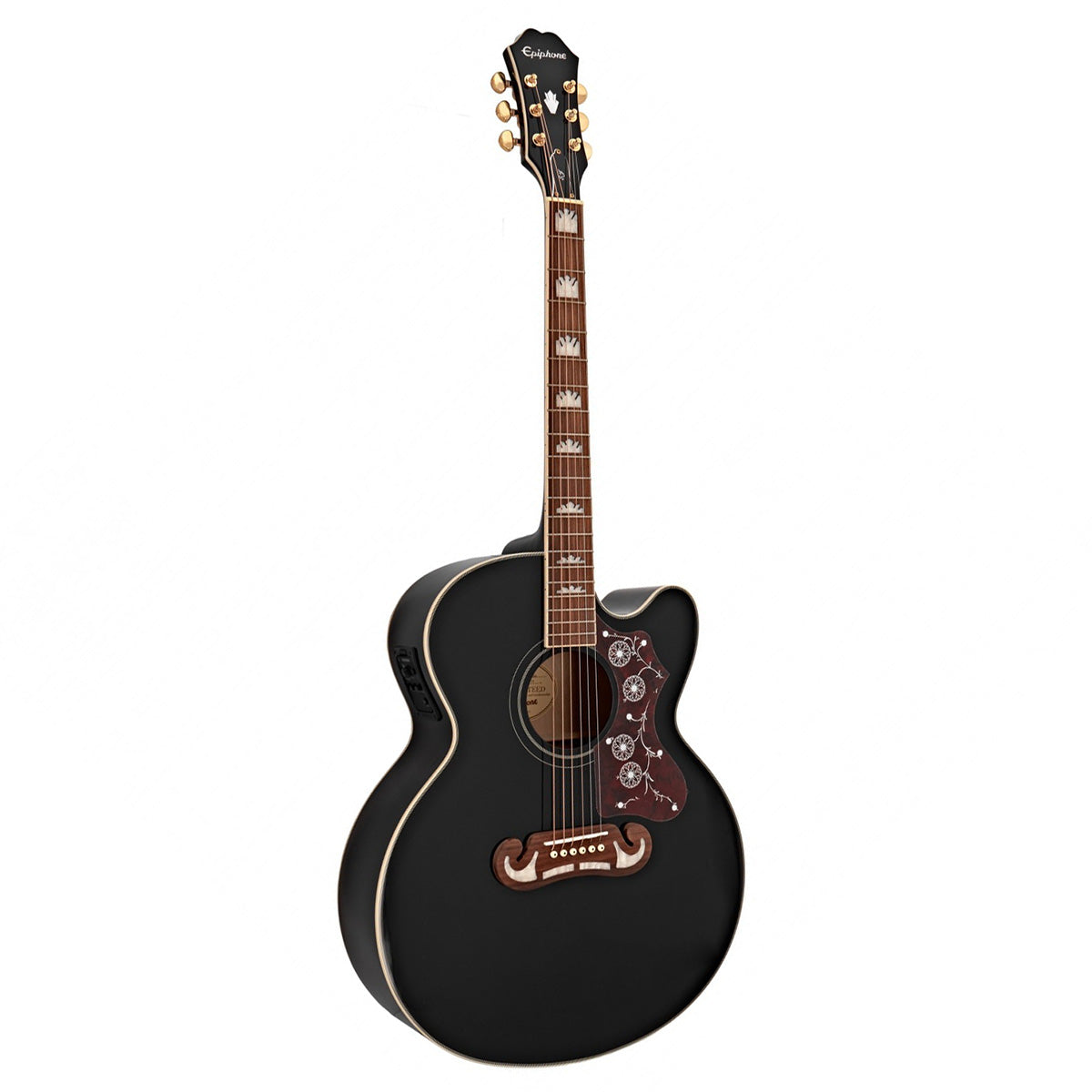 Đàn Guitar Acoustic Epiphone J-200 EC Studio, Black