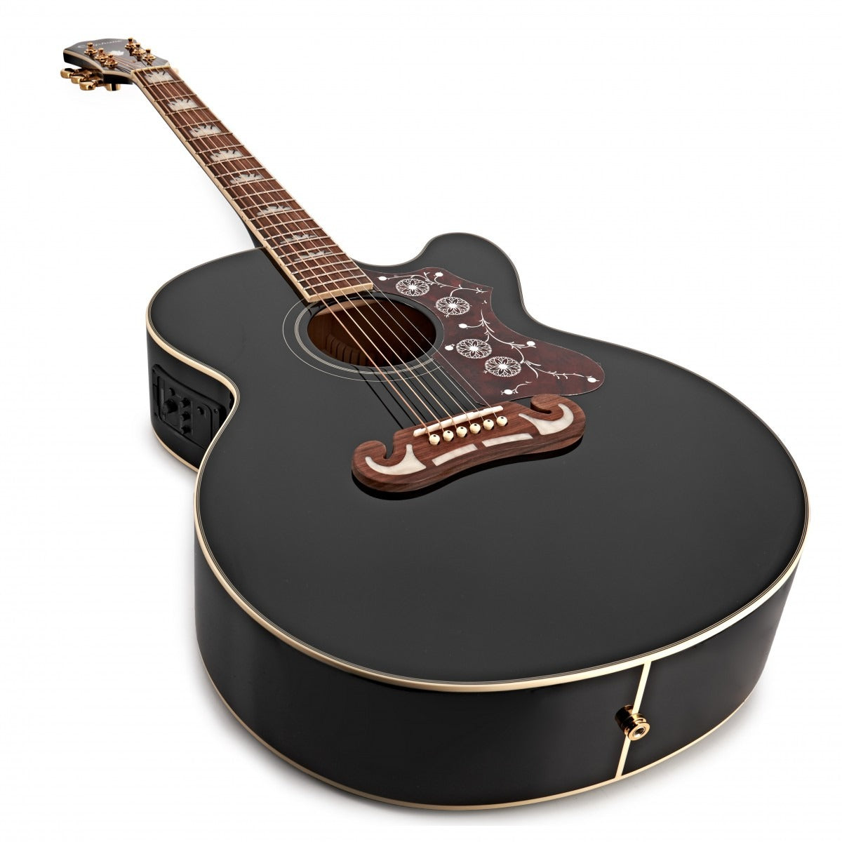 Đàn Guitar Acoustic Epiphone J-200 EC Studio, Black