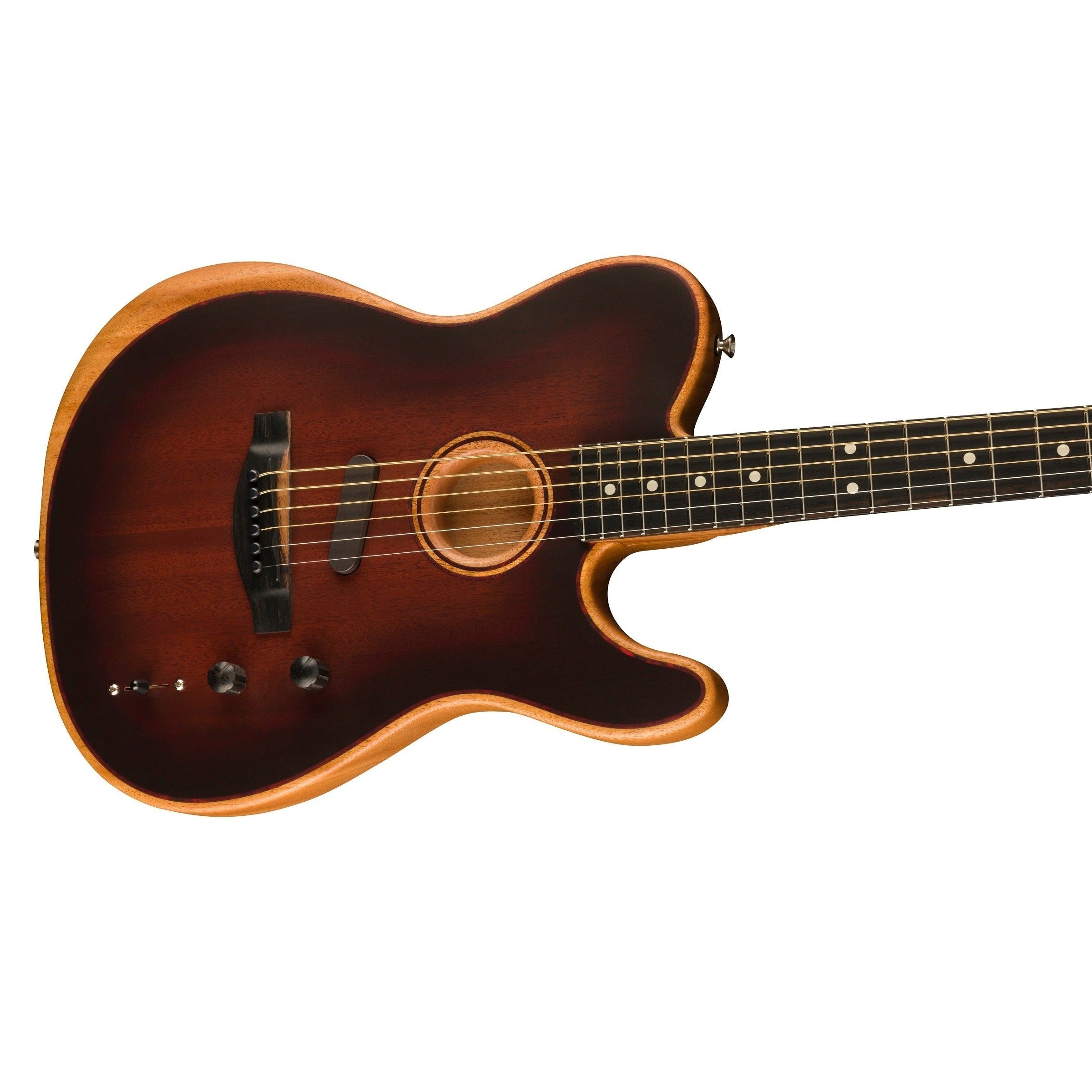 Đàn Guitar Acoustic Fender American Acoustasonic Telecaster All-Mahogany, Bourbon Burst