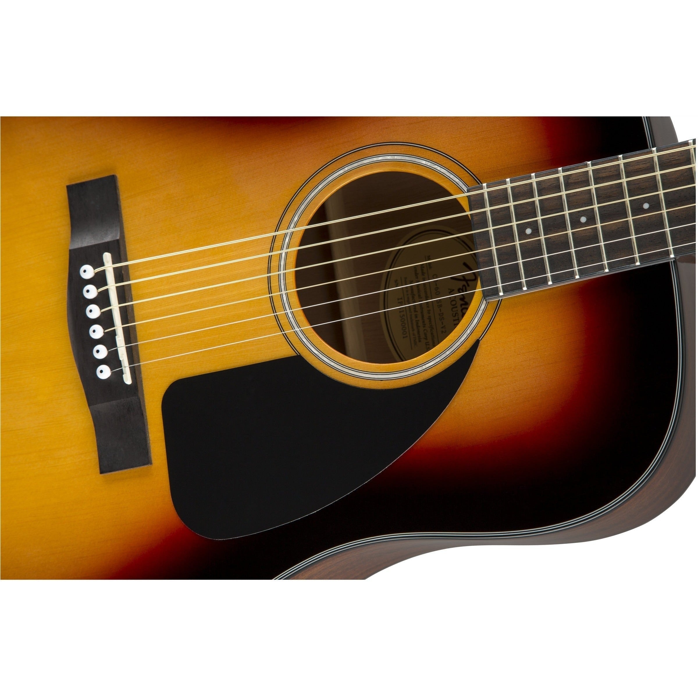 Đàn Guitar Acoustic Fender CD-60 Dreadnought V3 wCase, Sunburst