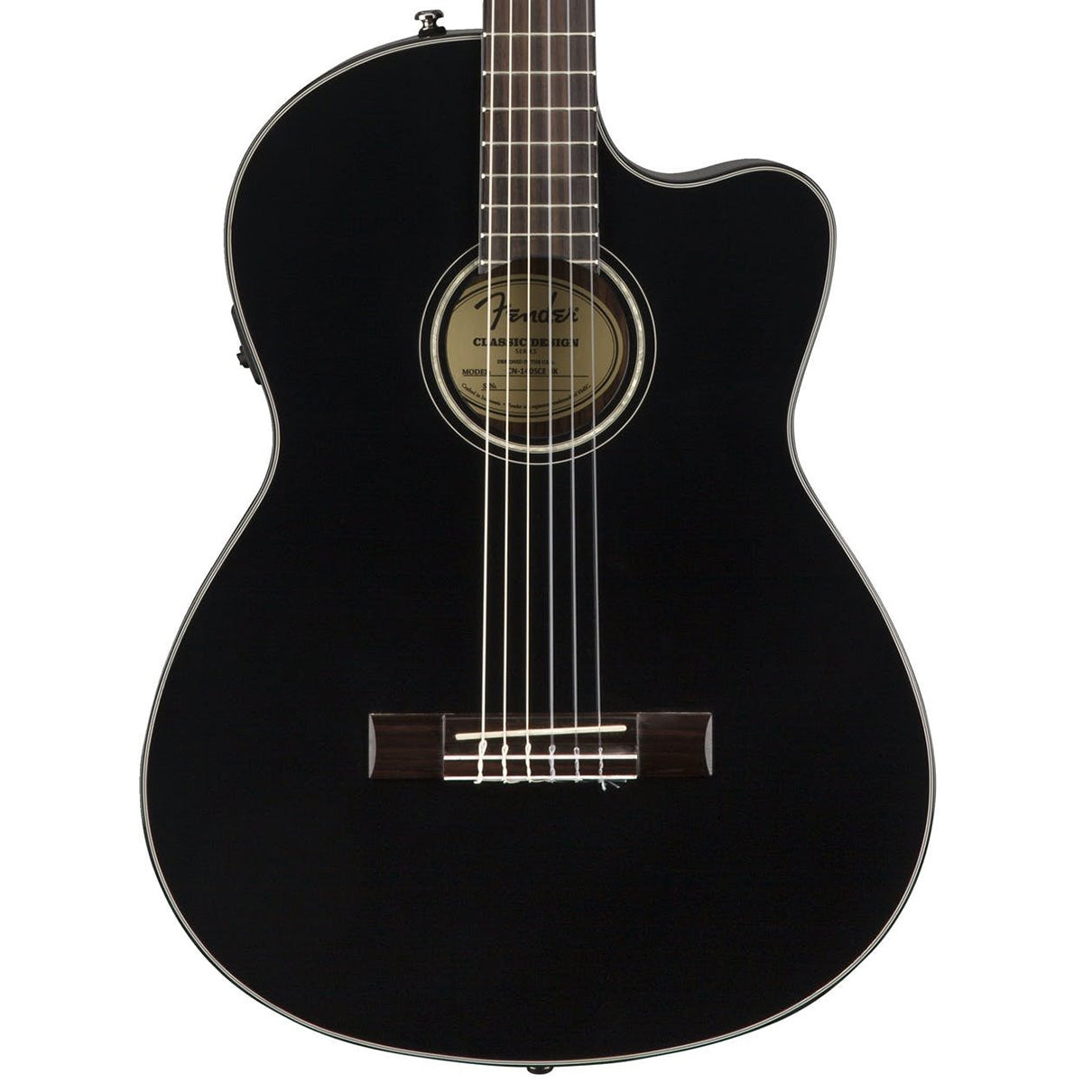 Đàn Guitar Acoustic Fender CN-140SCE, Black 