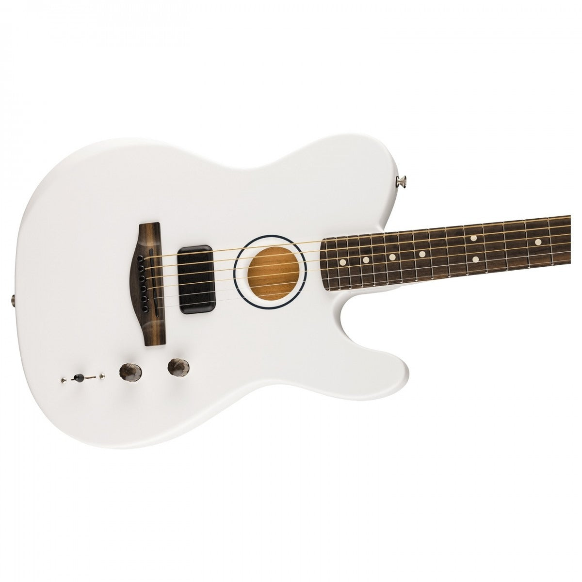 Đàn Guitar Acoustic Fender Limited Edition Finneas Signature American Acoustasonic Telecaster, Satin Artic White