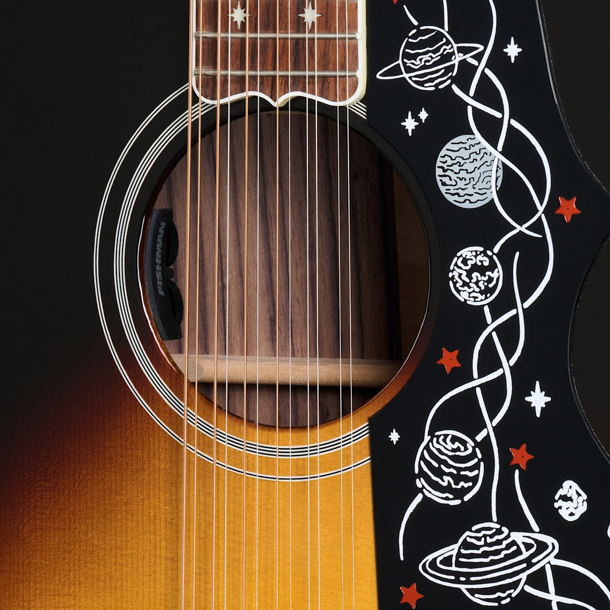 Đàn Guitar Acoustic Gibson Brian May SJ200 12 String, Vintage Sunburst