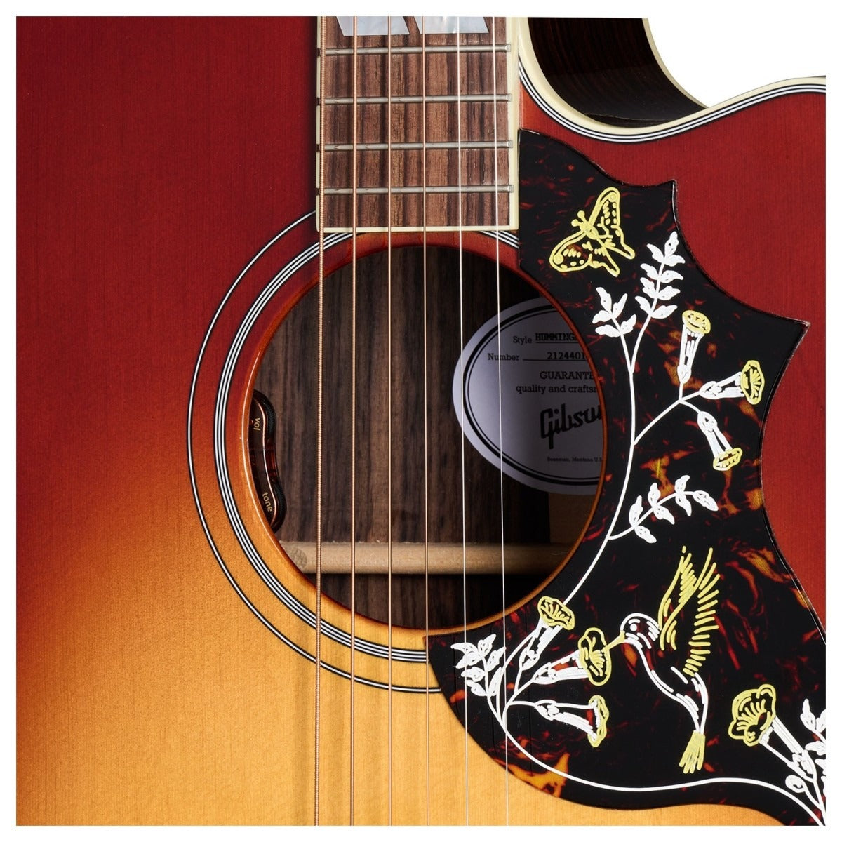 Đàn Guitar Acoustic Gibson Hummingbird Standard Rosewood EC, Rosewood Burst