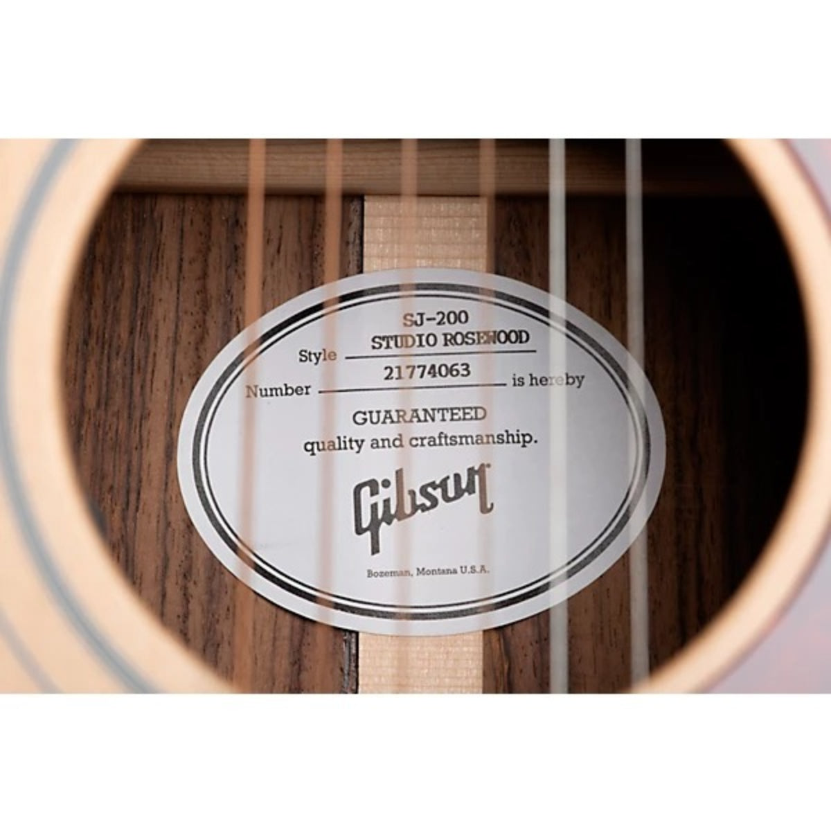 Đàn Guitar Acoustic Gibson SJ200 Studio Rosewood, Satin Natural