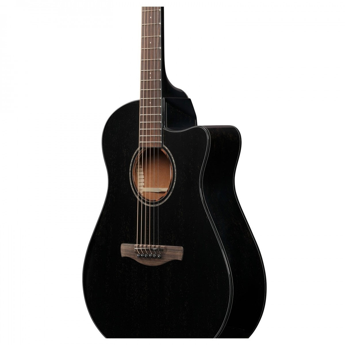 Đàn Guitar Acoustic Ibanez AAM340CE, Rustic Black