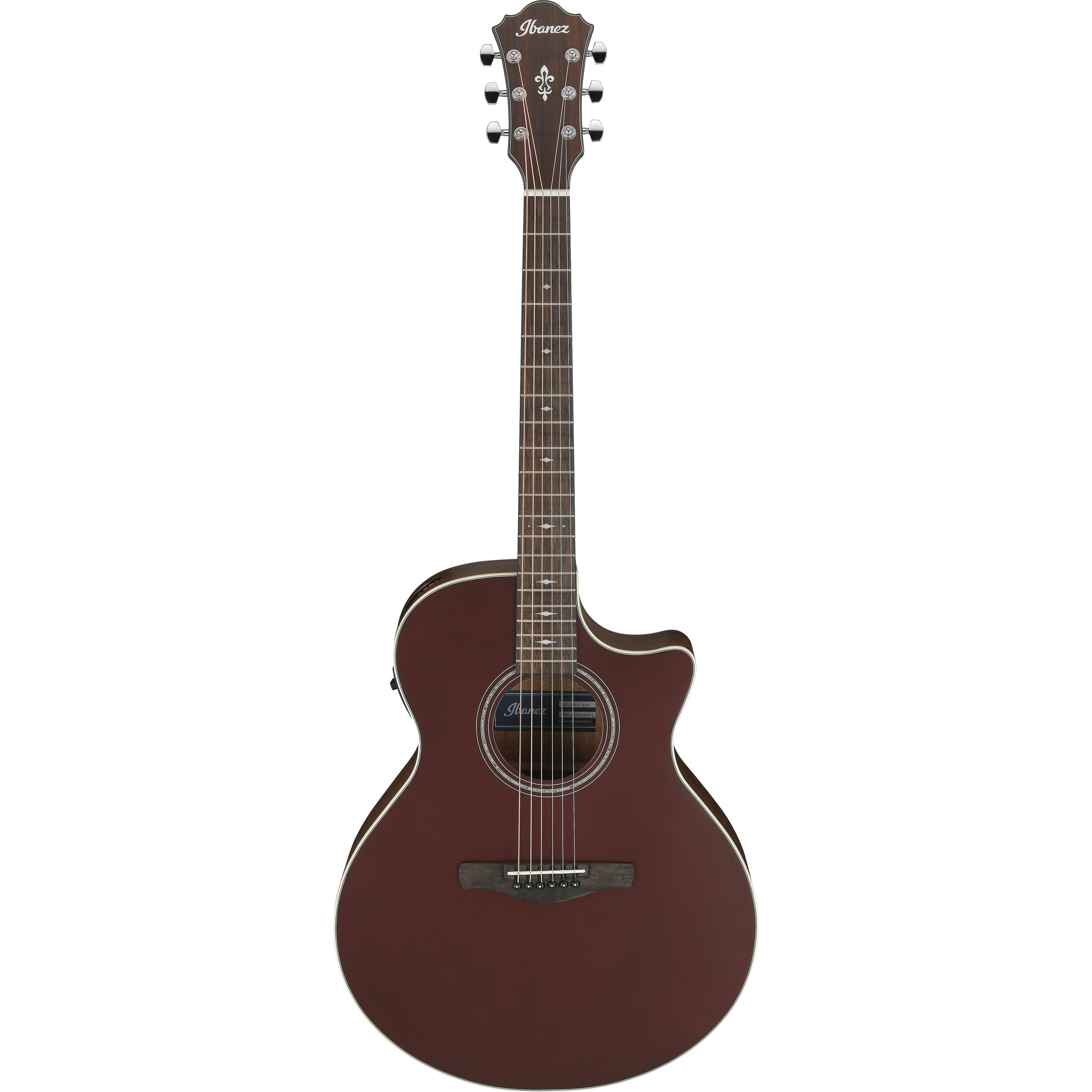 Đàn Guitar Acoustic Ibanez AE100, Burgundy Flat