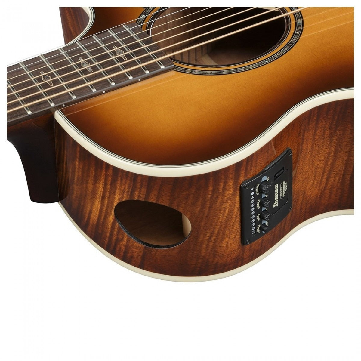 Đàn Guitar Acoustic Ibanez AE3007FMH, Tobacco Edge Burst High Gloss