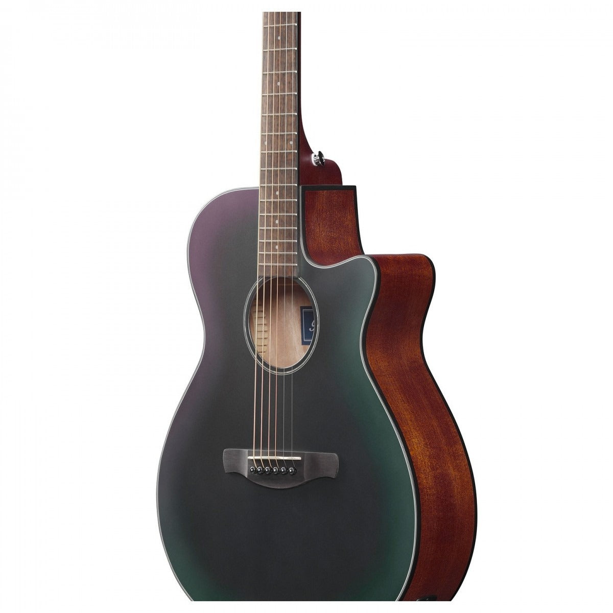 Đàn Guitar Acoustic Ibanez AEG50, Black Aurora Burst Matte