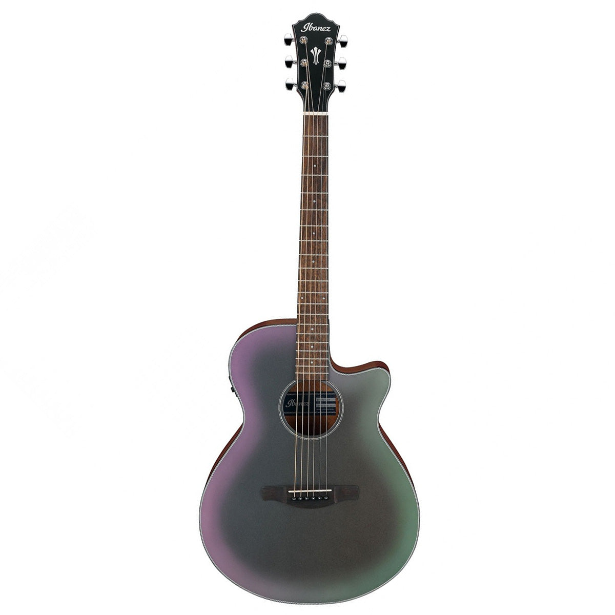 Đàn Guitar Acoustic Ibanez AEG50, Black Aurora Burst Matte