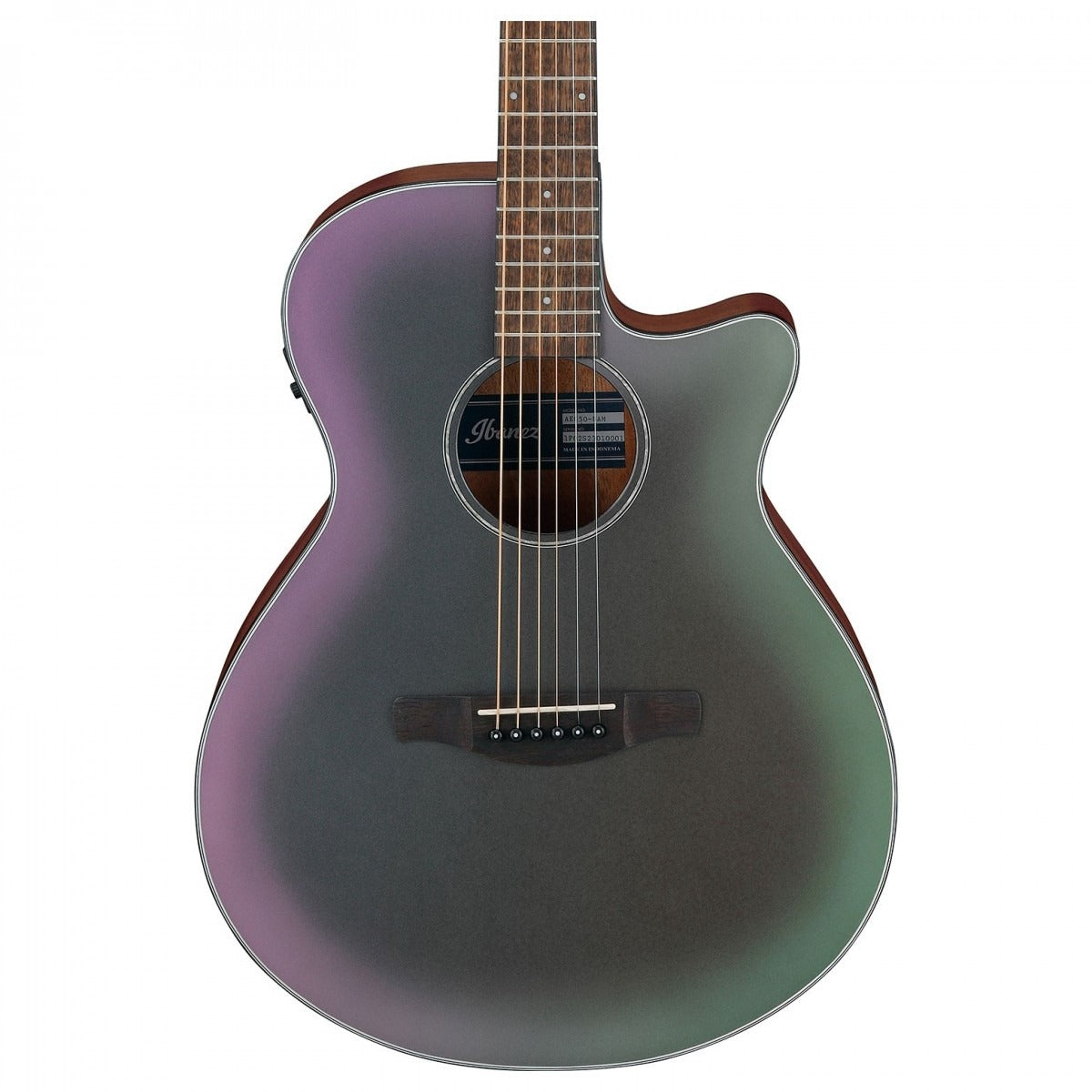 Đàn Guitar Acoustic Ibanez AEG50, Black Aurora Burst Matte