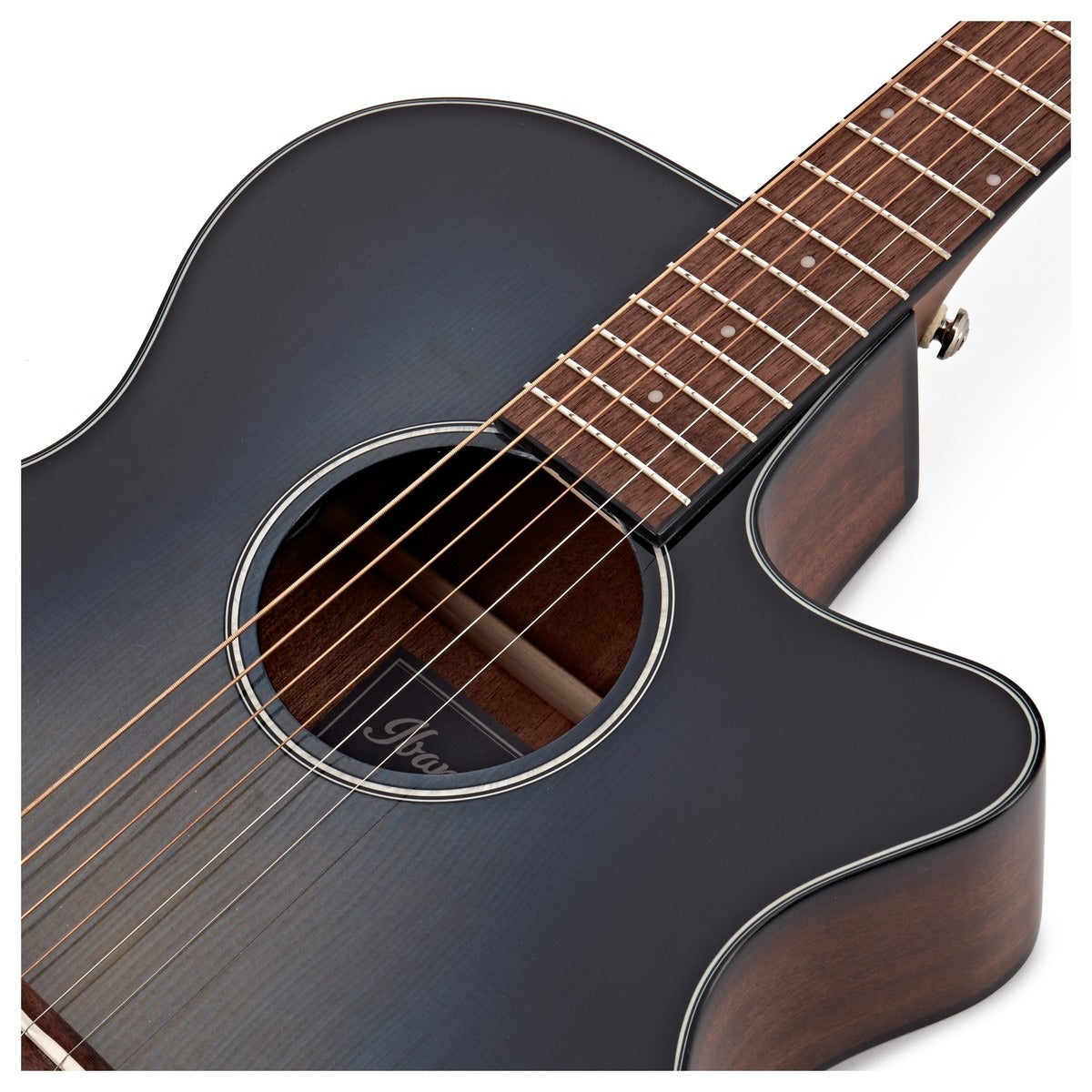 Đàn Guitar Acoustic Ibanez AEG50, Indigo Blue Burst High Gloss