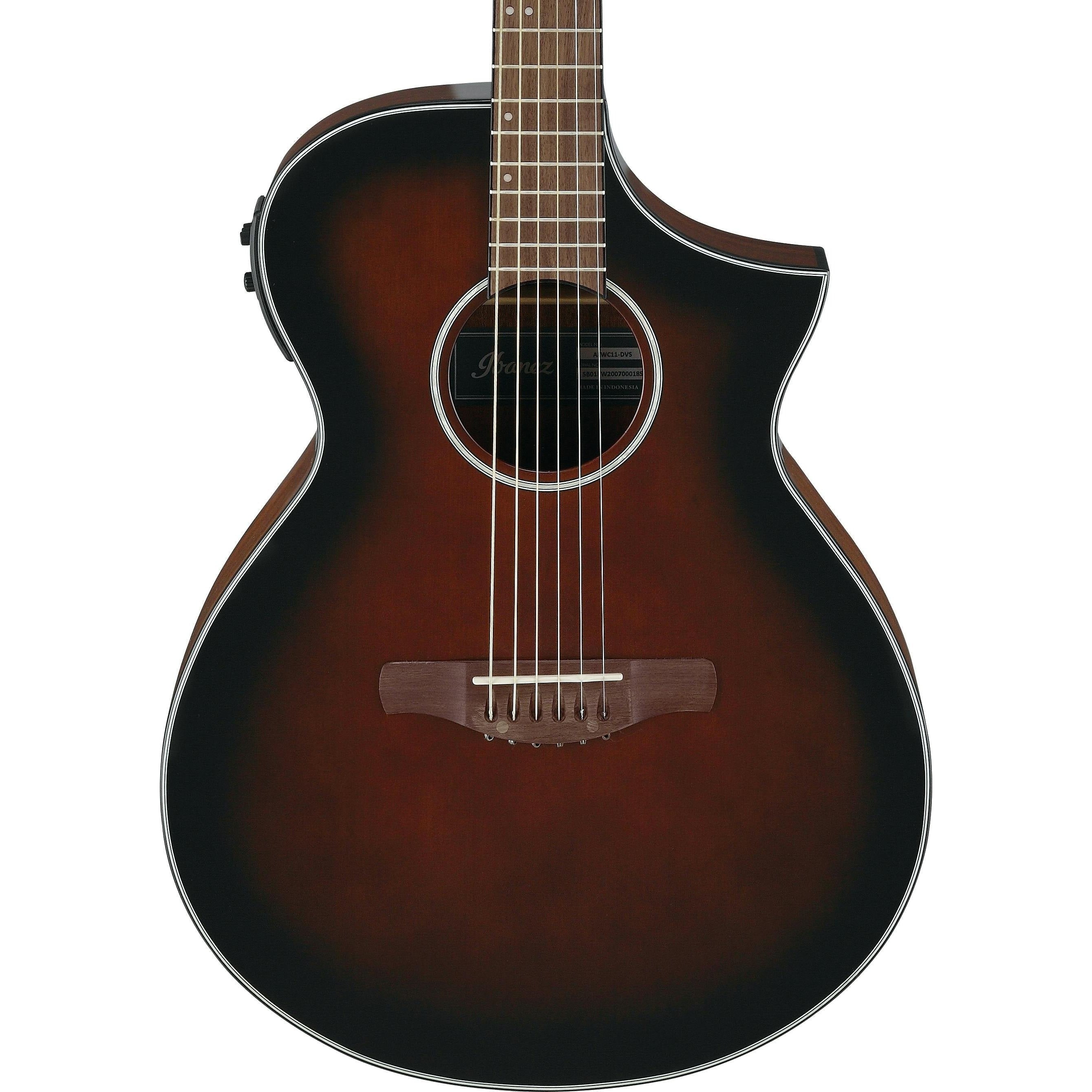 Đàn Guitar Acoustic Ibanez AEWC11, Dark Violin Burst