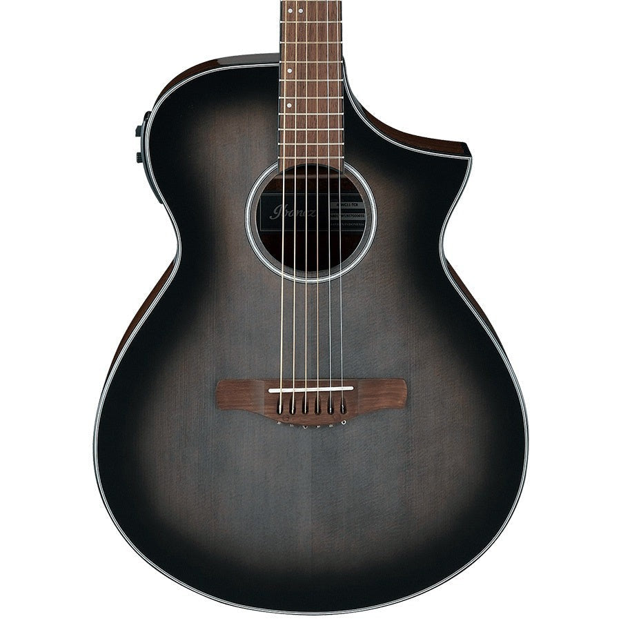 Đàn Guitar Acoustic Ibanez AEWC11, Transparent Charcoal Burst Low Gloss 