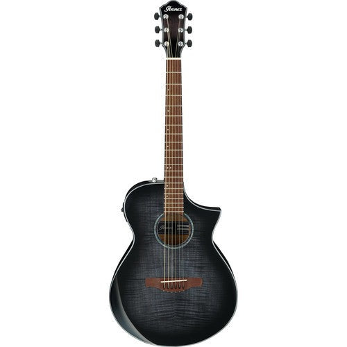 Đàn Guitar Acoustic Ibanez AEWC400, Transparent Black Sunburst High Gloss