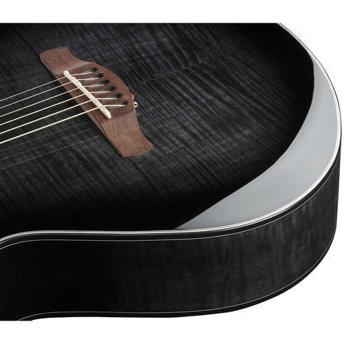 Đàn Guitar Acoustic Ibanez AEWC400, Transparent Black Sunburst High Gloss