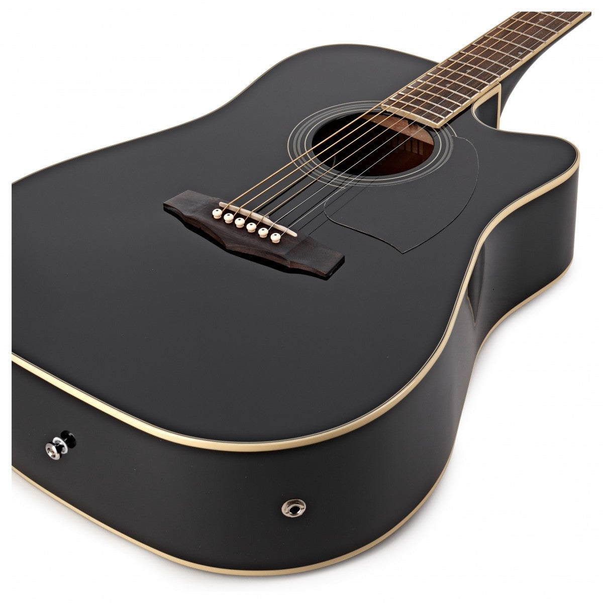 Đàn Guitar Acoustic Ibanez PF15ECE, Black High Gloss