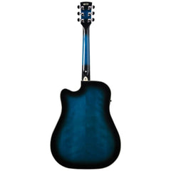 Đàn Guitar Acoustic Ibanez PF15ECE, Transparent Blue Sunburst High Gloss