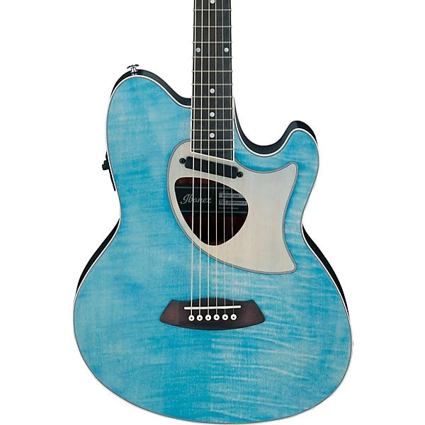 Đàn Guitar Acoustic Ibanez TCM50FM, Open Pore Denim Blue